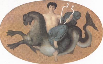 Adolphe William Bouguereau Arion on a Seahorse (mk26) oil painting picture